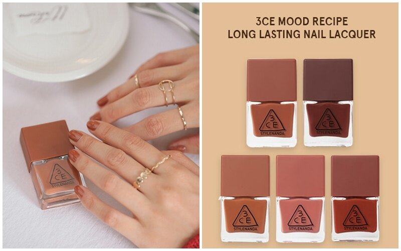 Kết quả hình ảnh cho Sơn móng 3CE Long Lasting Nail Lacquer br07